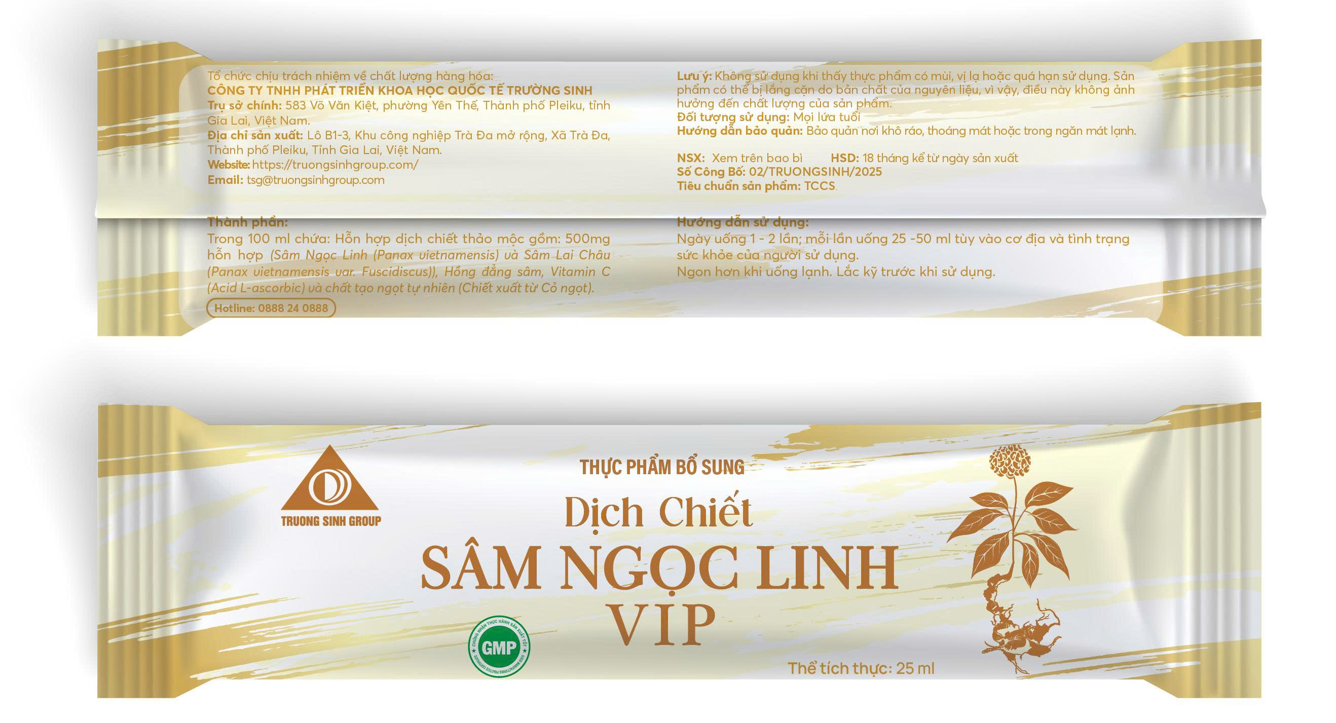 TPBS-DỊCH CHIẾT SÂM NGỌC LINH VIP